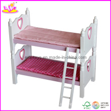 Cama de boneca de madeira (w08b002)